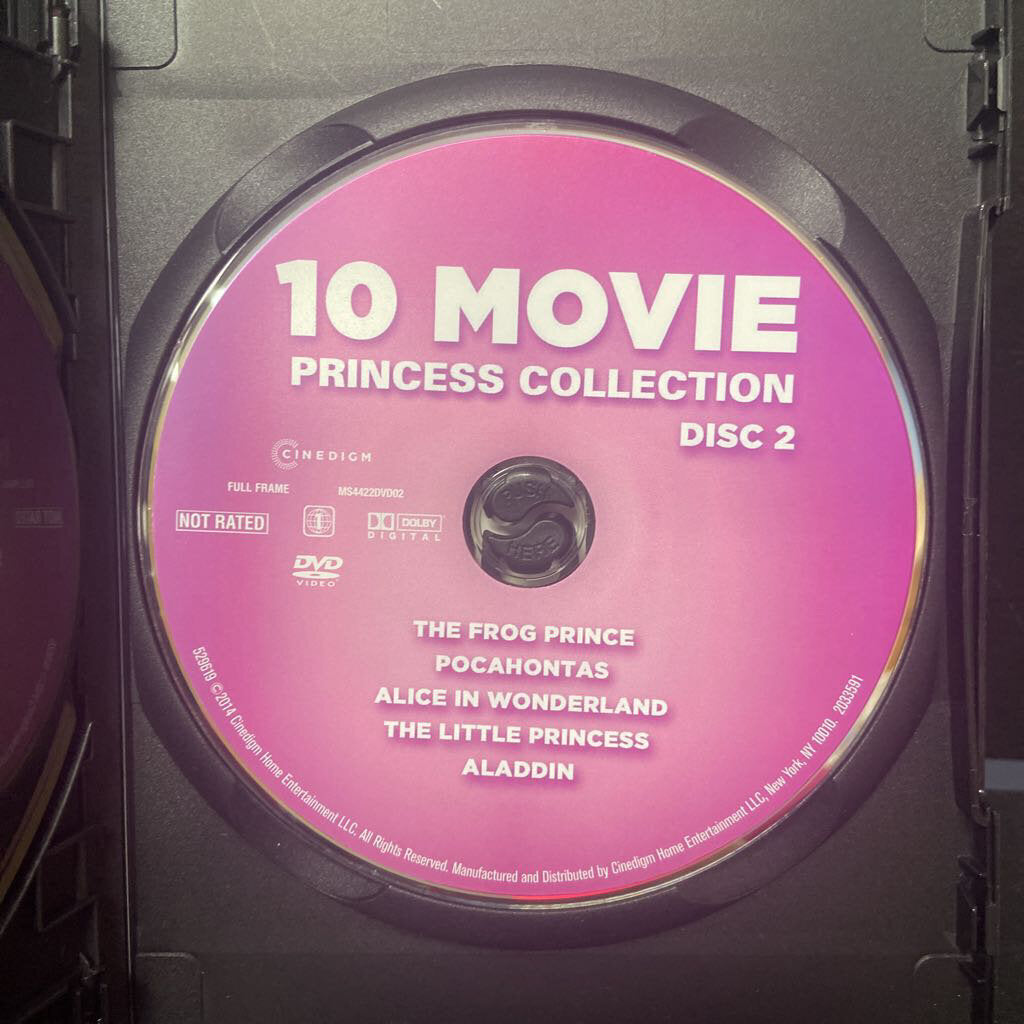 2 Disc 10 Movie Princess Collection -movie – Encore Kids
