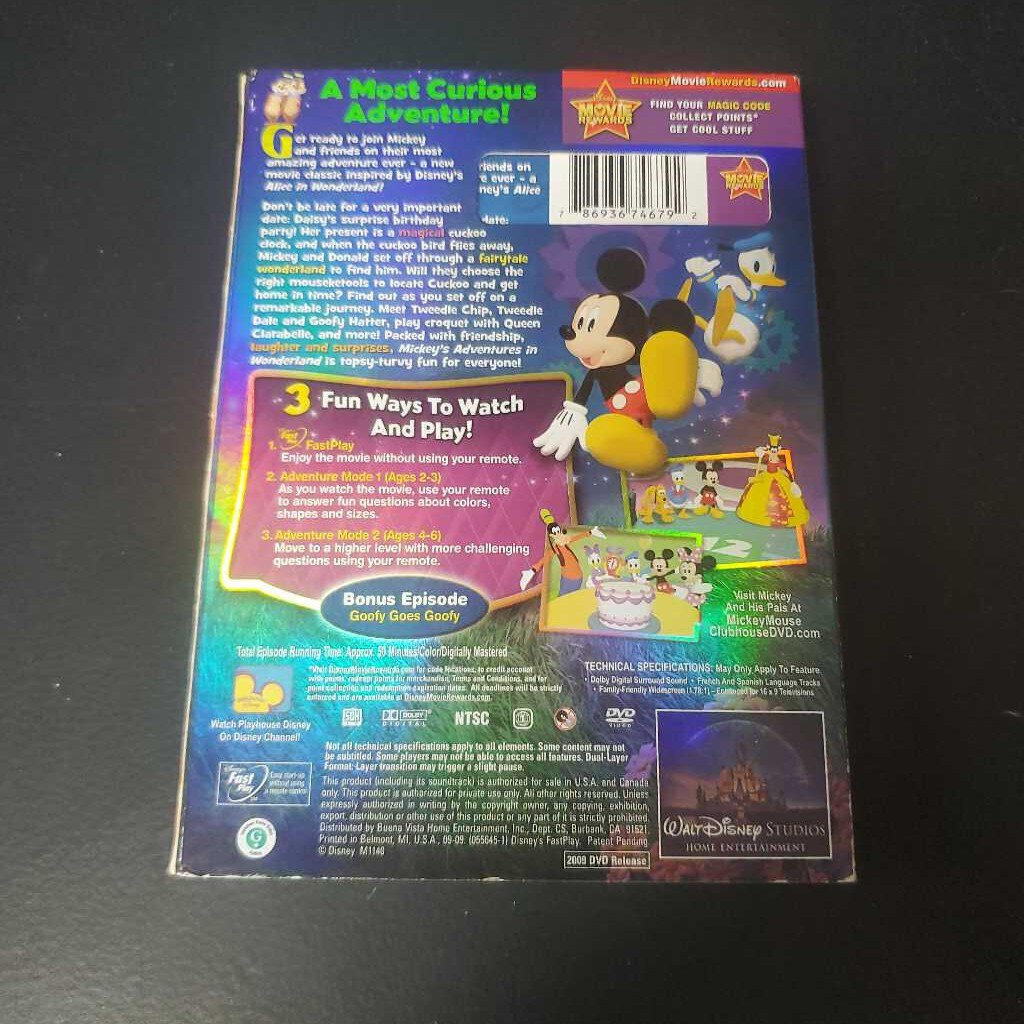 Mickey's Adventures in Wonderland (DVD)