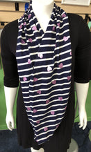 Load image into Gallery viewer, Girls Striped Heart Infinity Scarf
