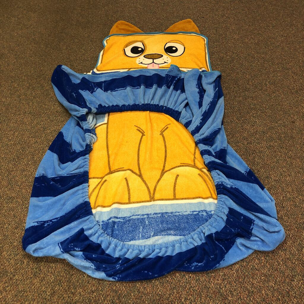 Zippy Sack - Puppy Brown/Blue Twin Size Bedding Solution with Zipper  Closure NEW