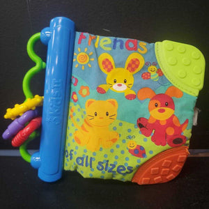 "Friends of all sizes" Sensory Rattle Soft Book