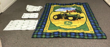 Load image into Gallery viewer, Plaid Tractor Bedding Set
