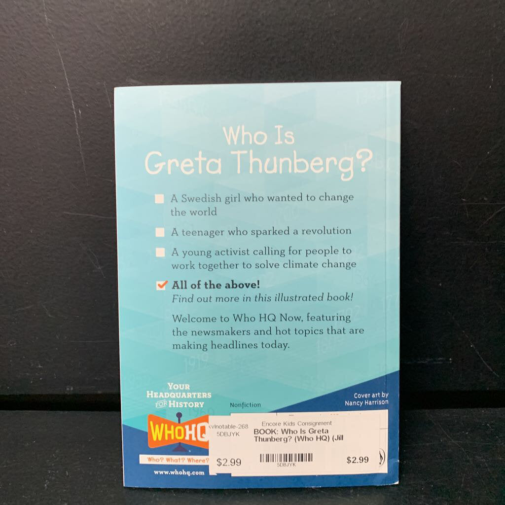 Who Is Greta Thunberg? by Jill Leonard, Who HQ: 9780593225677 |  : Books