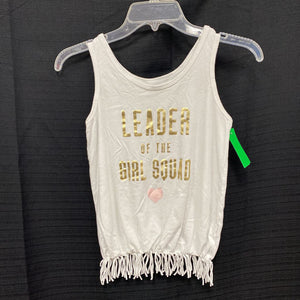 "Leader of the girl squad" frill top