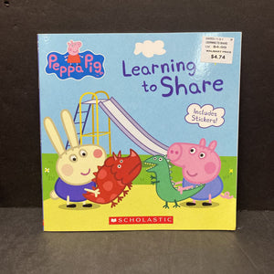Learning to Share (Peppa Pig)-paperback character