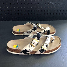 Load image into Gallery viewer, Womens Cow Print Sandals
