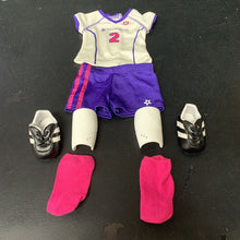 Load image into Gallery viewer, 8pc Soccer Outfit for 18&quot; Doll
