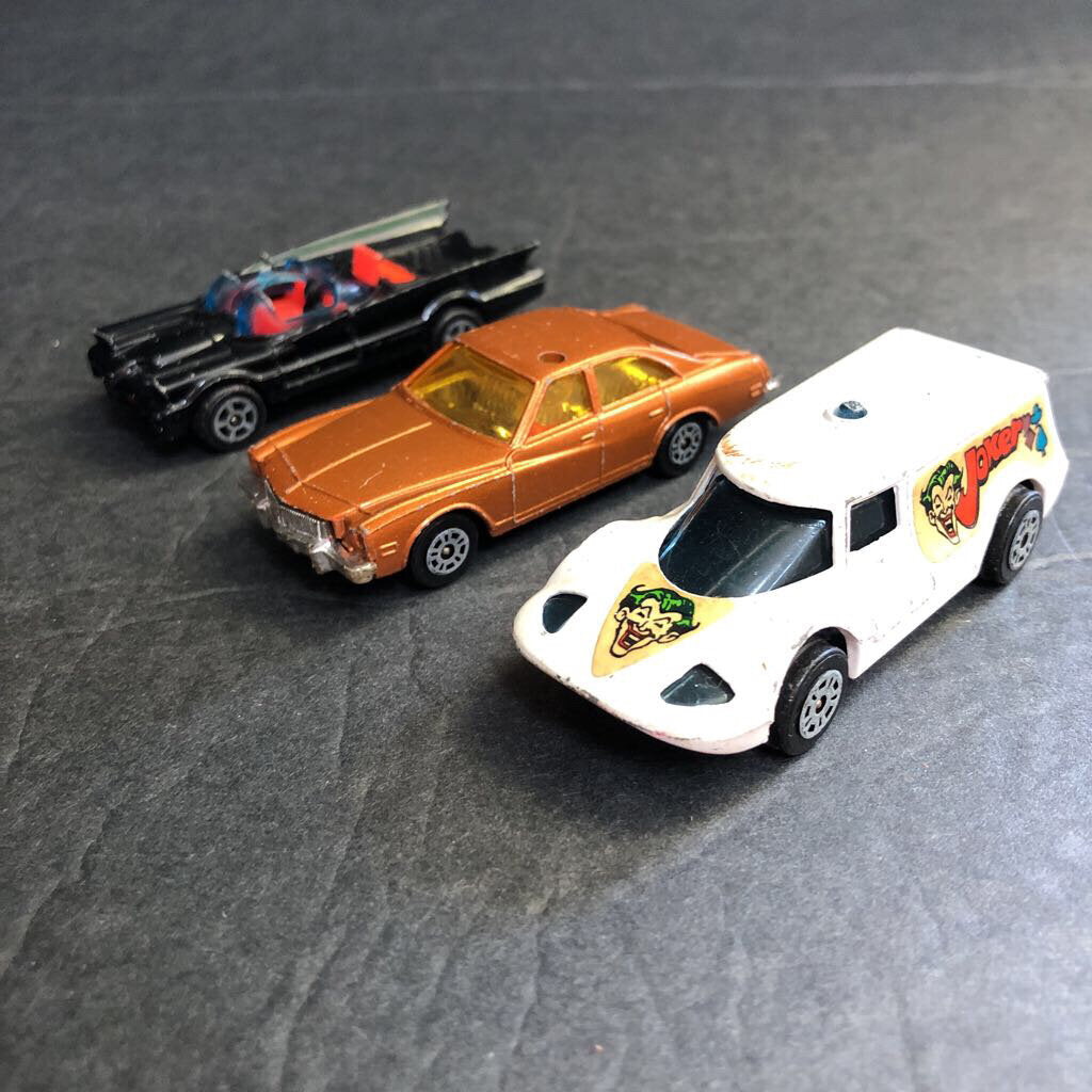 3pk Corgi Juniors Batman Cars 1976 Vintage Collectible