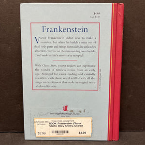 Frankenstein (Classic Starts) (Mary Shelley, Deanna McFadden) -hardcover classic