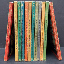Load image into Gallery viewer, The American Heritage Book of the Presidents and Famous Americans Vol. 1-12 Box Set (Notable Person) (Vintage Collectible 1967) -hardcover educational