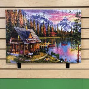 "Sunsets at the Fishing Hut" Jigsaw Puzzle (Holdson Puzzles)
