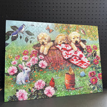Load image into Gallery viewer, &quot;Labs in a Basket&quot; Jigsaw Puzzle (Karmin)
