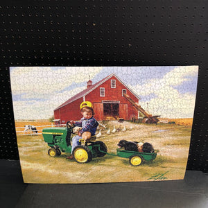 "Tractor Ride" Jigsaw Puzzle