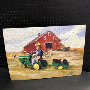 "Tractor Ride" Jigsaw Puzzle