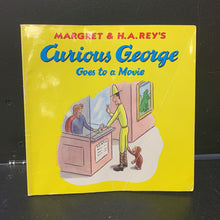 Load image into Gallery viewer, Curious George Goes to a Movie (Margaret &amp; H.A. Rey) -paperback character
