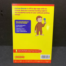 Load image into Gallery viewer, Curious George Colors Eggs (Green Light Reader Level 1) -character reader
