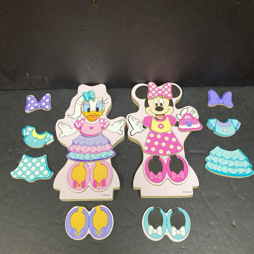Disney Minnie and Daisy Wooden Magnetic Dress-Up | Melissa & Doug