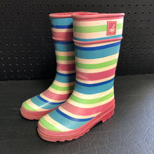 Load image into Gallery viewer, Girls Striped Rain Boots
