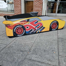 Load image into Gallery viewer, Wooden Lightning Mcqueen Race Car Twin Bed (Rooms To Go)

