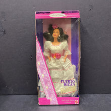 Load image into Gallery viewer, Dolls of the World Collection Puerto Rican Doll 1996 Vintage Collectible
