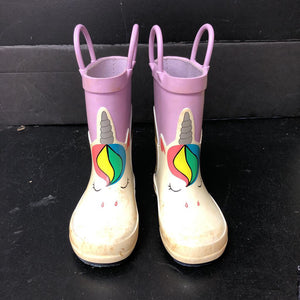 Girls Unicorn Rain Boots