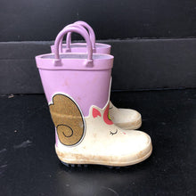 Load image into Gallery viewer, Girls Unicorn Rain Boots
