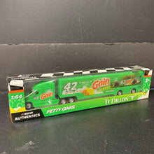 Load image into Gallery viewer, Authentics Ty Dillon Petty GMS #42 Car Hauler 1/64 (NEW)
