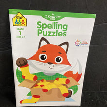 Load image into Gallery viewer, Spelling Puzzles Grade 1 (School Zone) -workbook
