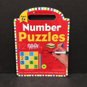 Number Puzzles (Roger Priddy Learning) -workbook