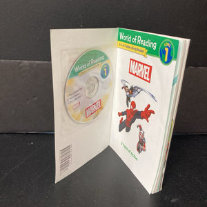 Marvel 3 Tales of Action w/ CD (World of Reading Level 1) -character reader