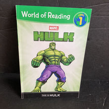Load image into Gallery viewer, This is Hulk (World of Reading Level 1) (Marvel) -character reader
