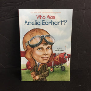 Who Was Amelia Earhart? (Who HQ) (Kate Boehm Jerome) (Notable Person) -paperback educational series