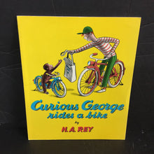 Load image into Gallery viewer, Curious George Rides a Bike (H.A. Rey) -character paperback
