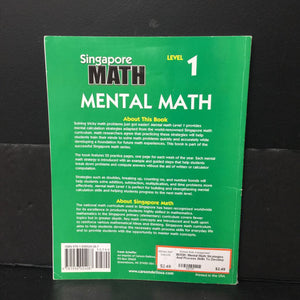 Mental Math Strategies And Process Skills To Develop Mental Calculation Level 1 (Singapore Math) (Grade 2) -workbook