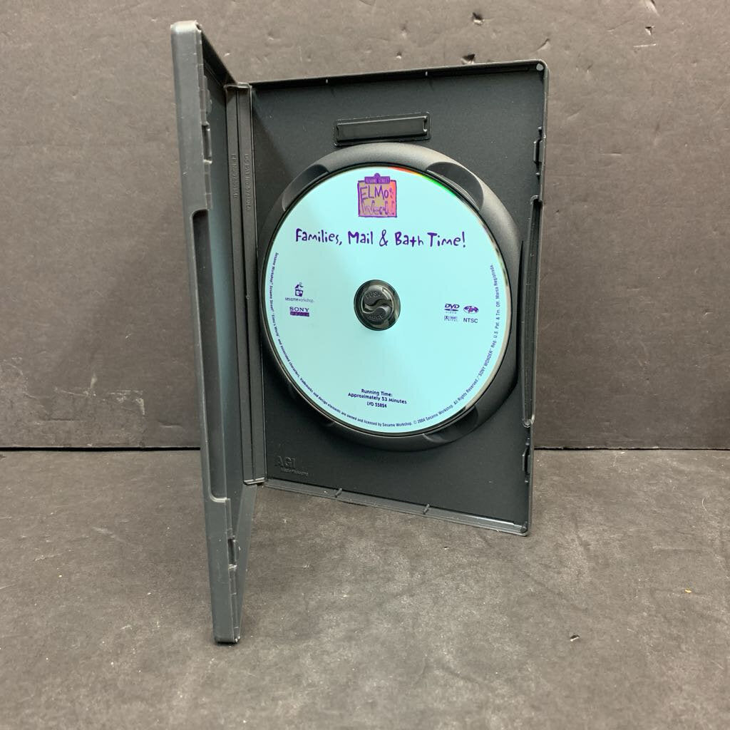 ELMOS WORLD FAMILIES MAIL & BATH TIME (DVD): 0074645582498