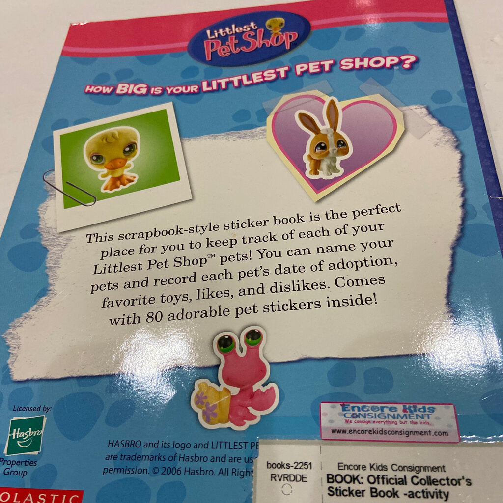 Official Collector's Sticker Book -activity – Encore Kids Consignment