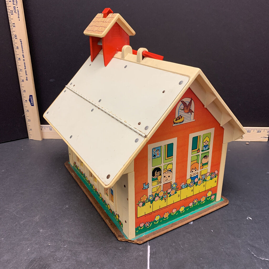 Vintage fisher price 1971 Play Family School w/ desks