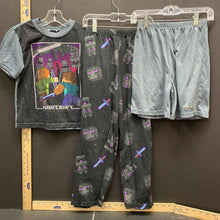 Load image into Gallery viewer, "minecraft" 3pc. sleepwear