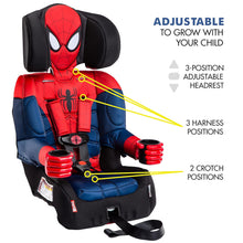 Load image into Gallery viewer, Spider-Man 2-in-1 Harness Booster Car Seat
