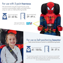 Load image into Gallery viewer, Spider-Man 2-in-1 Harness Booster Car Seat
