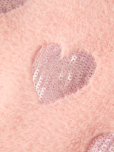 Load image into Gallery viewer, Valentine's Day Light Pink Girls Heart Sequins Sweater
