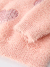 Load image into Gallery viewer, Valentine's Day Light Pink Girls Heart Sequins Sweater
