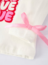 Load image into Gallery viewer, Valentine's Day Love Print Top + Girls' Tulle Skirt Set
