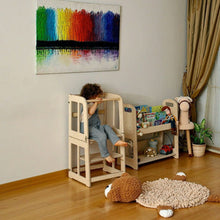 Load image into Gallery viewer, 2in1 Montessori Learning Tower &amp; Desk
