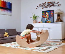 Load image into Gallery viewer, 2in1-Montessori Wooden Seesaw-Table Chair Set
