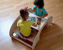 Load image into Gallery viewer, 2in1-Montessori Wooden Seesaw-Table Chair Set
