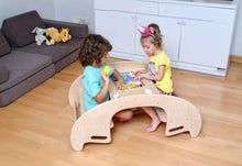 Load image into Gallery viewer, 2in1-Montessori Wooden Seesaw-Table Chair Set
