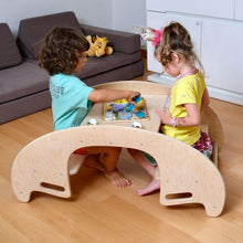Load image into Gallery viewer, 2in1-Montessori Wooden Seesaw-Table Chair Set
