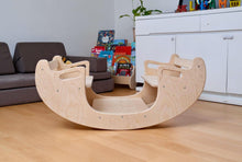 Load image into Gallery viewer, 2in1-Montessori Wooden Seesaw-Table Chair Set
