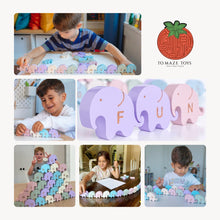 Load image into Gallery viewer, Tomaze Alphabet Elephants
